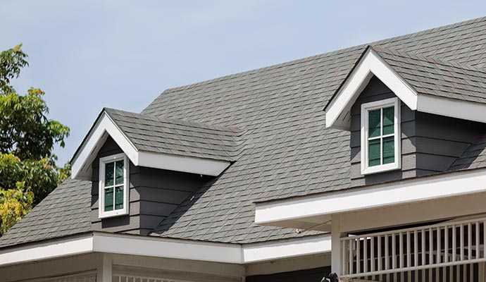 A beautiful house with a new roof