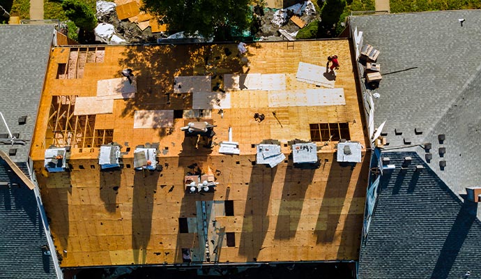 Installing new commercial roof