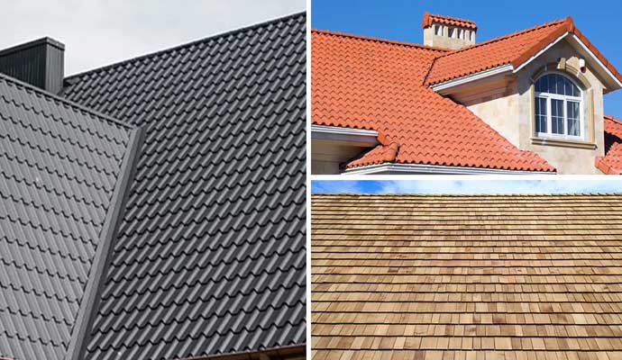 different types of roof