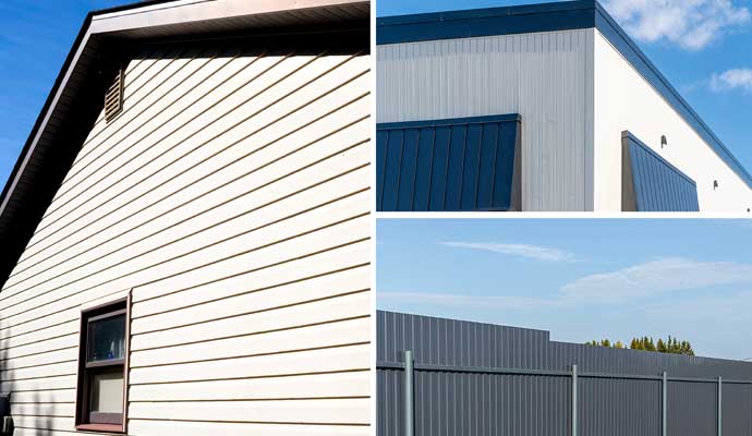 Different types of siding