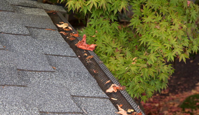 Leaf guard gutter