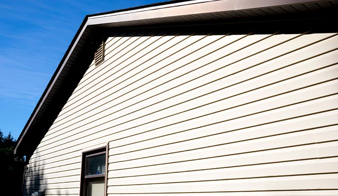 Installed siding