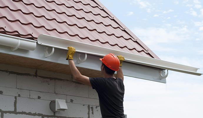 Installing gutter