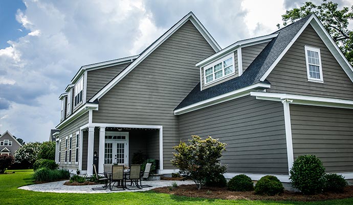 A beautiful house with a new roof